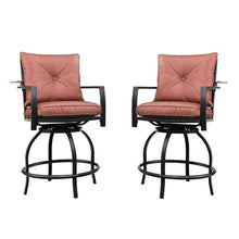 PatioFestival 11-Piece Outdoor Bistro Set Fabric Red