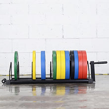 VEITEOX FTY Weight Plate Storage Rack with Handle and Wheels