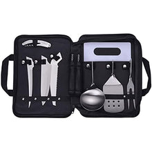 Stainless Steel Barbecue Grilling Accessories - 8 Pcs Utility BBQ Grill Tool SetStainless Steel BBQ Tools for Outdoor Indoor Barbecue Grilling Set