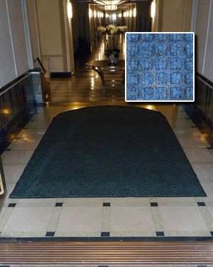 FloorGuard Heavy Duty All Purpose Entrance Mat Diamond 4' x 20' Blue