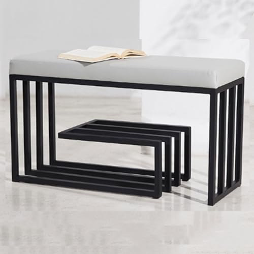 LZDRETUQ Porch Footstool Metal Household Shoe Bench Shoe Rack can sit on The Porch Storage Bench Shoe Bench Sofa Bench Bed end Bench Porch Bench Outdoor Bench Shoe Bench