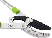 EliteBloom Handheld Extendable Garden Shears Telescopic Bypass Loppers Heavy Duty Garden Branch Cutter Cutting Capacity Anvil Hand Pruner Ergonomically Non-Slip Handles,