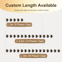 WAHHWF Extra Large Lotus Rain Chain, Aluminum, 8.5' 10' Length