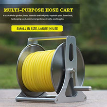 Portable Hose Reels,Stainless Steel Alloy Hose Reel,Hose Organizer,Sturdy Durable,Easy to Use,for Garden Yard, Hose Cart+40m Pipe