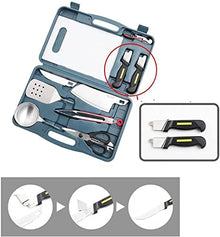SDVantage Heavy Duty BBQ Tools Gift Set for Men, Stainless Steel Grill Utensils Grilling Accessories Kit, Portable Grill Accessories with Carrying Case, for Camping, Traveling