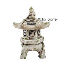 JOMRTS Asian Lantern Solar Pagoda Garden Statue Decor Garden Ornament