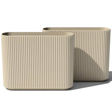Veradek Demi Series Span Planter - Tall and Wide Outdoor Planter with Shelf