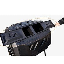 Kitchen Compost Bin, 42 Gallons Large Capacity Composter, Dual Chamber Outdoor Garden Compost Bin Heavy Duty, UV Protected Turning Barrel Tumbling Composter,Indoor Compost Bin with Lid