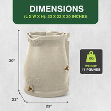 Good Ideas Rain Wizard Urn Shaped Water Collection Barrel 50 Gallon, 3 Pack