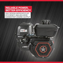 NorthStar c180 Horizontal OHV Engine with Recoil Start — 179cc, 3/4in. x 2-7/16in. Shaft