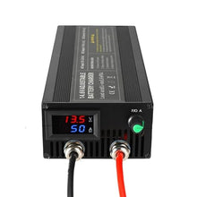 sujeniir 12V 50A Lifepo4 Charger 14.6V 12.8V Lithium Battery Charger 100-240V for Lifepo4 RV Battery Solar Battery Outdoor Power Charging(12.8V 50A Clip,EU Plug)