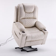 KANGYINGLE Oversized Power Lift Recliner Massage Chair for Elderly