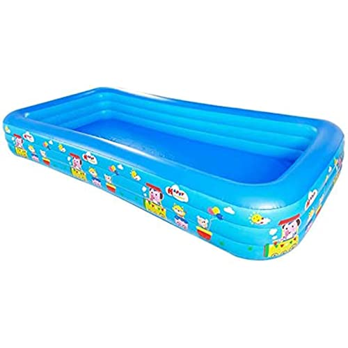 Paddling Pool 3 Layers Thickened Inflatable Pool, Easy to Fold and Store Blow Up Pool, Backyard Pool for Summer Water Fun Kids Family Activity Inflatable Swimming Pool
