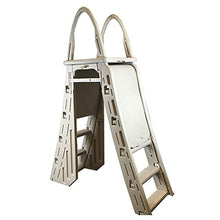 Confer Plastics 7200 Adjustable A-Frame Safety Ladder Steps with Roll-Guard for Above Ground Pools & Hydrotools by Swimline 9" x 24" Ladder Mat