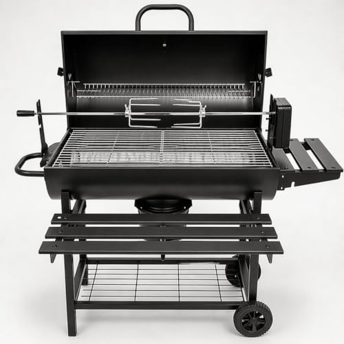 Barrel Charcoal Grill for Outdoor BBQ B
