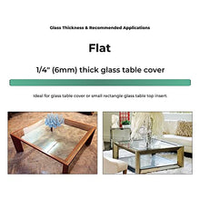 Tempered Glass Table Top 48 Inch Square Flat Polished Edge Clear Surface 1/4 Inch Thick for Home Office or Outdoor Furniture by Fab Glass and Mirror