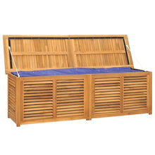 UUGRANDTO Garden Storage Box Warm Teak Solid Teak Wood Outdoor Furniture Storage Boxes