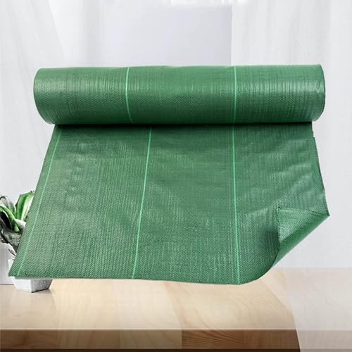 DUAYENDUS Folded Ground Cover Membrane,Weed Membrane, Weed Barrier Fabric Weed Control Membrane Garden Landscaping Fabric Geotextile Weed Barrier Fabric for Garden(1.22x91m/4x300ft)