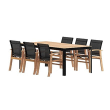 Brampton Amazonia Ratezza 7-Piece Outdoor Dining Table Set Black