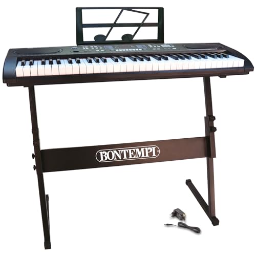 Bontempi Full Size Keyboard with Legs & USB Connection Multi-Color