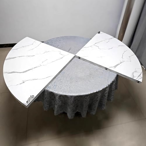 JYHHCYS Round Folding Table Round Table Top Extender Foldable, Commercial Circle-Foldable Tables 120 140 160 180 200 cm Dia, Quick-Fold Round Table for Picnics/Camping/Home Gatherings(Dia 2m/6.5ft)