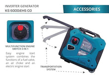 Konner & Sohnen KS 6000iEHS CO Dual Fuel Inverter Generator 6000W 120/240V