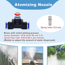 ERRULAN Outdoor Camping Misting Cooling System, Water Spray Mist Kit for Tent, Camping, Backyard & Beach, Heat Relief Cooling System for Summer Use
