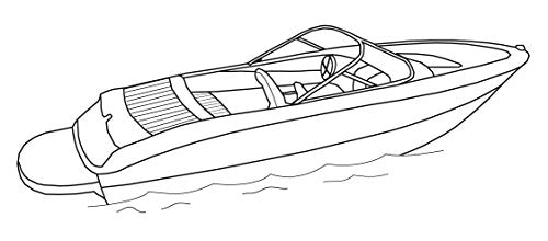 TaylorMade Survivor Marine Products Boat Cover for Euro Style V-Hull Bow Riders 27-Feet 5-Inch - 28-Feet 4-Inch Hunter Green