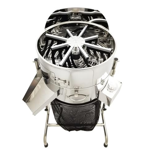 IntXanth Electric Vertical Stainless Steel Net Bag Grass Trimmer & Cutter Bud Trimmer 19" Leaf Trimming Machine Speed 60W 100-240V