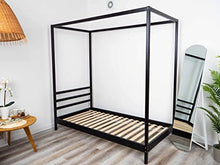 BUSY WOOD Wooden Kids Canopy Bed Natural