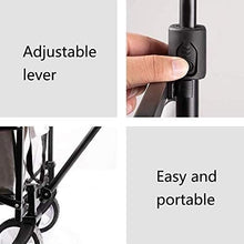 BIOMICE Collapsible Wagon Folding Wagon Garden Trolley Portable Garden Cart with 4 Wheels for Transport Garden Tools Camping Beaches Garden Cart(Black)