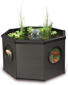 Aquagarden Complete Raised Window Pond Kit - Octagon Mocha