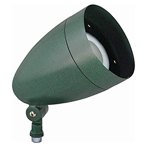 RAB Lighting HBLED13VG 13W Cool LED Bullet with Hood and , Verde Green