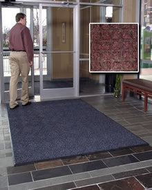 FloorGuard Heavy Duty All Purpose Entry Mat Diamond 6' x 20' Burgundy