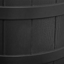 Good Ideas Rain Wizard 40 Gallon Plastic Rain Water Collection Barrel Drum with Brass Spigot Black