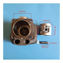 AFcBa Cylinder Piston Kit Fit for K1270 119cc Brushless Chainsaw Rail Machine Cutting Machine Firefighting Cutting Saw Replacement Parts