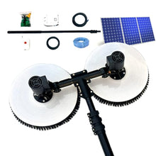 GGAHDSRH Electric Water Fed Cleaning Kit - 24.5ft Solar Panel & Window Glass Brush, Extendable Pool Cleaner, Battery Powered for Outdoor Cleaning Activities,11.5ft(3.5m)