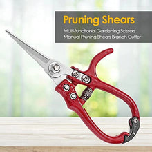MVNOIRE Labor-saving Garden Scissors With Safety Buckle Stainless Steel Spring Fruit Tree Pruning Shears Bonsai Grafting Pruners