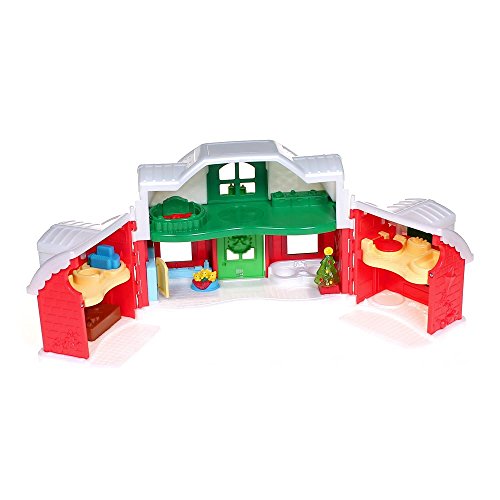Little People Fisher Price Santa Claus Christmas Cottage Red/Green