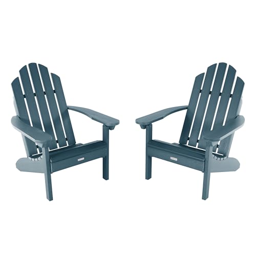 highwood Classic Westport Adirondack Chairs, 2-Piece Set, Nantucket Blue