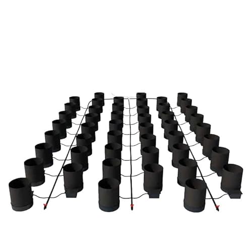 AutoPot 48 Pot GeoPot System with 5 Gallon Fabric Pots - Self-Watering Hydroponic System Black