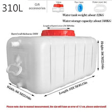 DIROVO Rain Barrels Thick Plastic Water Tank,110L/160L/200L/310L Emergency Barrel with Spigot for Outdoor, Hiking, Hurricane(310L)