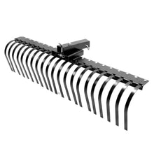 60 Inch 3-Point Steel Landscape Rock Rake for Compact Tractors