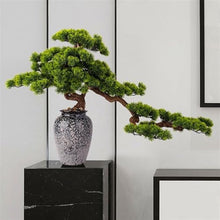YXIANG56Q Fake Plants Simulation Pine Tree Bonsai Entryway Ornaments Fake Greenery Potted Plants Chinese Fake Flowers Decorations Bonsai Tree