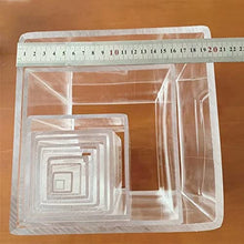 EVANEM 1pcs Acrylic Square Tube, for Garden Supplies 10~100mm Side Acrylic Square Pipe Hollow Duct Transparent Tube PMMA Tubing (Color : 490mm 1Pcs, Size : 200x200x4mm)