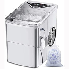 TEDILUVI Countertop Self-Cleaning Function Portable Electric Machine 9 Pebble Ice Ready in 6 Mins