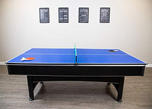 Hathaway Maverick 7-foot Pool and Table Tennis Multi Game Black with Red Felt