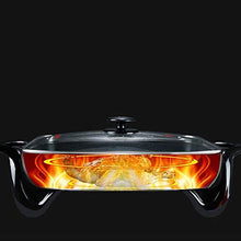 AFPSDLFJDLS Multi Function Household Electric Grills Griddles Hot Pot BBQ Machine Non Stick Pan