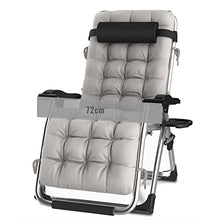ELUKHT Oversized Zero Gravity Reclining Patio Chairs, XL Padded Seat Folding Patio Lounge Chair with Adjustable Pillows and Cup Holder Support 350lbs