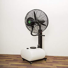 CUTPOIY 61L Oscillating Misting Fan - Industrial Atomizing Humidifier Spray, Standing Floor Fan for Outdoor Cooling